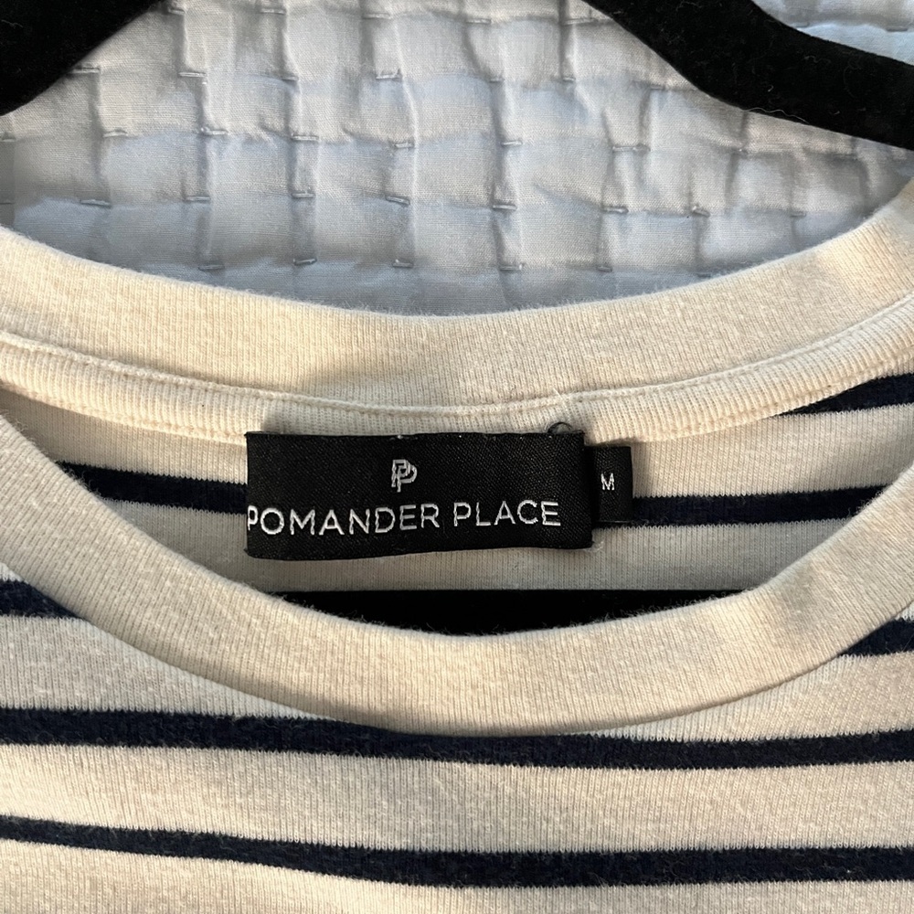 Tuckernuck Pomander Place Navy Stripe Gio Maxi Dress - Picture 8 of 8